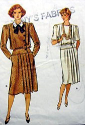 9033 VOGUE BLOUSON TUCK ASYMMETRIC A-DRESS PATTERN 8, 12 , 14 or 16 choice