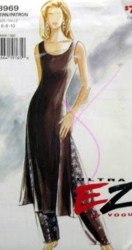8969 EZ VOGUE LONG TUNIC TOP,  PANTS PATTERN 6-10 uncut