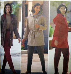 5646 EZ BUTTERICK HOODIE JACKET, TOP, PANTS PATTERN 6-10, 12-16