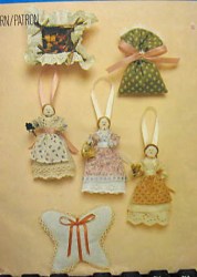 8693 VOGUE 4 5'' CRAFT SACHETS, HANGING DOLL, BUTTERFLY PATTERN