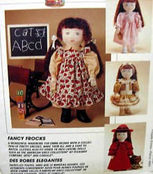 7435  MCCALLS 18''  DOLL DRESS, COAT, HAT, BOOTS PATTERN
