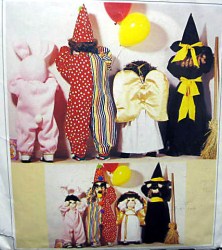 2330 7823 MCCALLS TIME-OUT ANGEL, CLOWN, BUNNY, WITCH DOLL, CLOTHES PATTERN