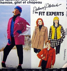7896  MCCALLS PALMER PLETSCH SHIRT-JACKET,  BOXY VEST, HAT PATTERN 8-10,16,18