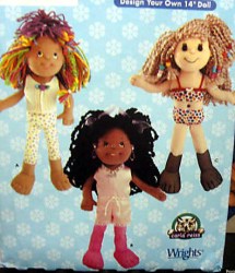 5742 SIMPLICITY 14'' DESIGN YR DIZZIE DOLLS, CLOTHING, UNDIES, BRA PATTERN
