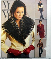 3322 MCCALLS NY NY FUR COLLAR JACKET, TOP, PANTS, BIAS SKIRT PATTERN 6-10,16-20