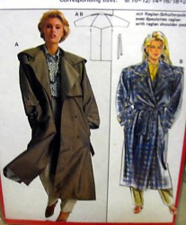 6009 BOXY RAGLAN COAT, BELT PATTERN 8/10-20/40