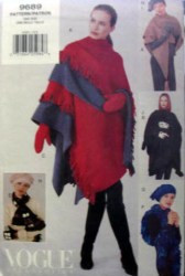 9689 VOGUE 2 SIDED FLEECE GLOVES, HEADWEAR, BOA, WRAP PATTERN