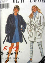 6423 NEW LOOK  4 HR EZ WRAP JACKET, LINING PATTERN S-XXL UNCUT