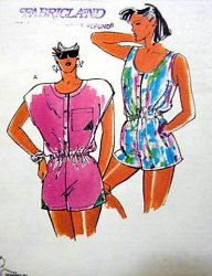 1754 Kwik Sew PLAYFUL SUMMERY BUTTON SHORT ROMPERS PATTERN XS-LG uncut