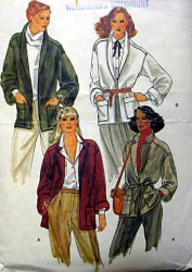 7181 LINED WRAP POCKET YOKE JACKET,BELT PATTERN 10,8