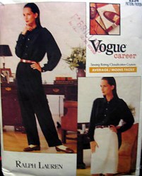2254 RALPH LAUREN LS SHAPED SHIRT,PANTS,SKIRT PATTERN 12