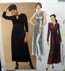 9655 LONG HI WAIST FLARE DRESS SLVS OR NOT PATTERN 4-8,10-14