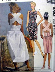 4353 STRAPPY MIDRIFF PEG-DIRNDL SUNDRESS PATTERN 8-12