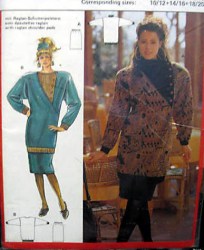 5624 LONG BOXY JERSEY TOP, SKIRT PATTERN 10-20