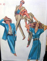 6906 70s V-TOP,JACKET,WRAP SKIRT,PANTS PATTERN 14-18
