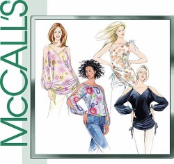 4451 MCCALLS PULLOVER ASYMMETRIC TOPS, TUNICS PATTERN L-XL,XS-MD