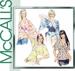 4452 McCalls PULLOVER MIDRIFF TIED WING TOPS PATTERN  L-XL uncut
