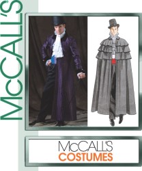 4550 VICTORIA COAT,CAPE,JABOT MR PATTERN XL-XXXL