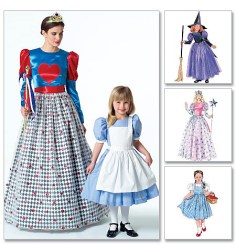 4948  MCCALLS LADIES OR GIRLS STORYBOOK COSTUME DRESSES PATTERN 3-8, SMALL - XLG