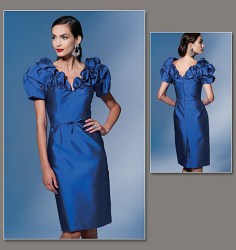1272 Vogue BELLVILLE SASSOON LINED DRAPE PRINCESS DRESS, BELT PATTERN 6-12; OR 12-18 NEW CHOICE