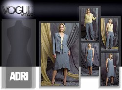 2817 VOGUE ADRI TIE JACKET,  TOP,  DRESS, BOTTOMS PATTERN 6-10, or 12-14 CHOICE