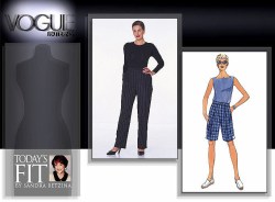 7027 VOGUE SANDRA BETZINA SHORTS, PANTS EZ PATTERN ABC, DEF, GHIJ choice Uncut