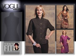 7694 VOGUE BETZINA TUNIC/ BLOUSE SLEEVES OR NOT PATTERN ABC,DEF,GHIJ CHOICE UNCUT
