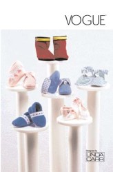 7707 VOGUE 6 BABY OR DOLL BOOTS, SHOES PATTERN  NB-M