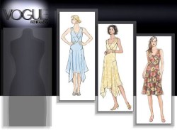 8070 VOGUE PULLOVER SHAPED INSET DRESS LENGTHS PATTERN  6-10 or 12-16 Choice