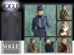 8171 VOGUE FUR HATS,  COLLAR, CHEMISETTE, GLOVES, MUFF PATTERN S-L Uncut