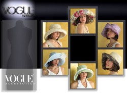 8213 5 VOGUE WIDE BRIM LINED FLOPPY HATS PATTERN XS-LG Uncut