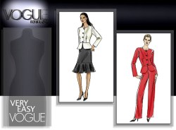 8338 EZ VOGUE PEPLUM JACKET, FLOUNCE SKIRT, PANTS PATTERN 6-12