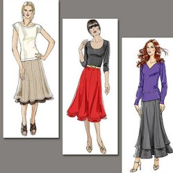 8583 EZ PANEL ELASTIC WST SKIRT LENGTHS,UNDERSKIRT PATTERN 8-24