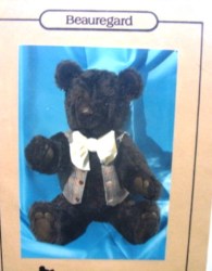 3 FT TALL BEAUREGARD SOFT JOINTED BEAR,VEST,TIE PATTERN