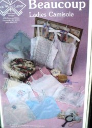 85 BEAUCOUP HANKIE/LACE/CUTWORK/MADEIRA VICTORIAN CAMI PATTERN