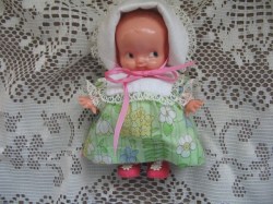 6.5'' SIDE GLANCING HP IRWIN DIDDUMS DOLL, DRESS,  BONNET , SHOES OR BLUE OUTFIT CHOICE