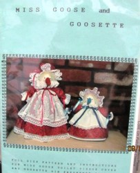 MISS GOOSE TOILET TISSUE ,GOOSETTE AIR FRESHENER COVERS PATTERN
