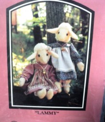 11'' LAMMY LADY LAMB WOOL DOLLS, DRESS, PANTALOONS PATTERN