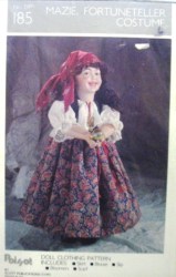 185 18'' FR MAZIE DOLL, FORTUNE TELLER COSTUME,SCARF PATTERN