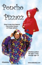 852 SEW BABY FLEECE HOODI PONCHO PATTERN 6 MOS-12 YR